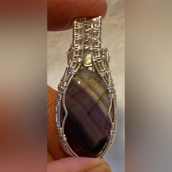 Rainbow Fluorite Pendant - Picture 1 of 14